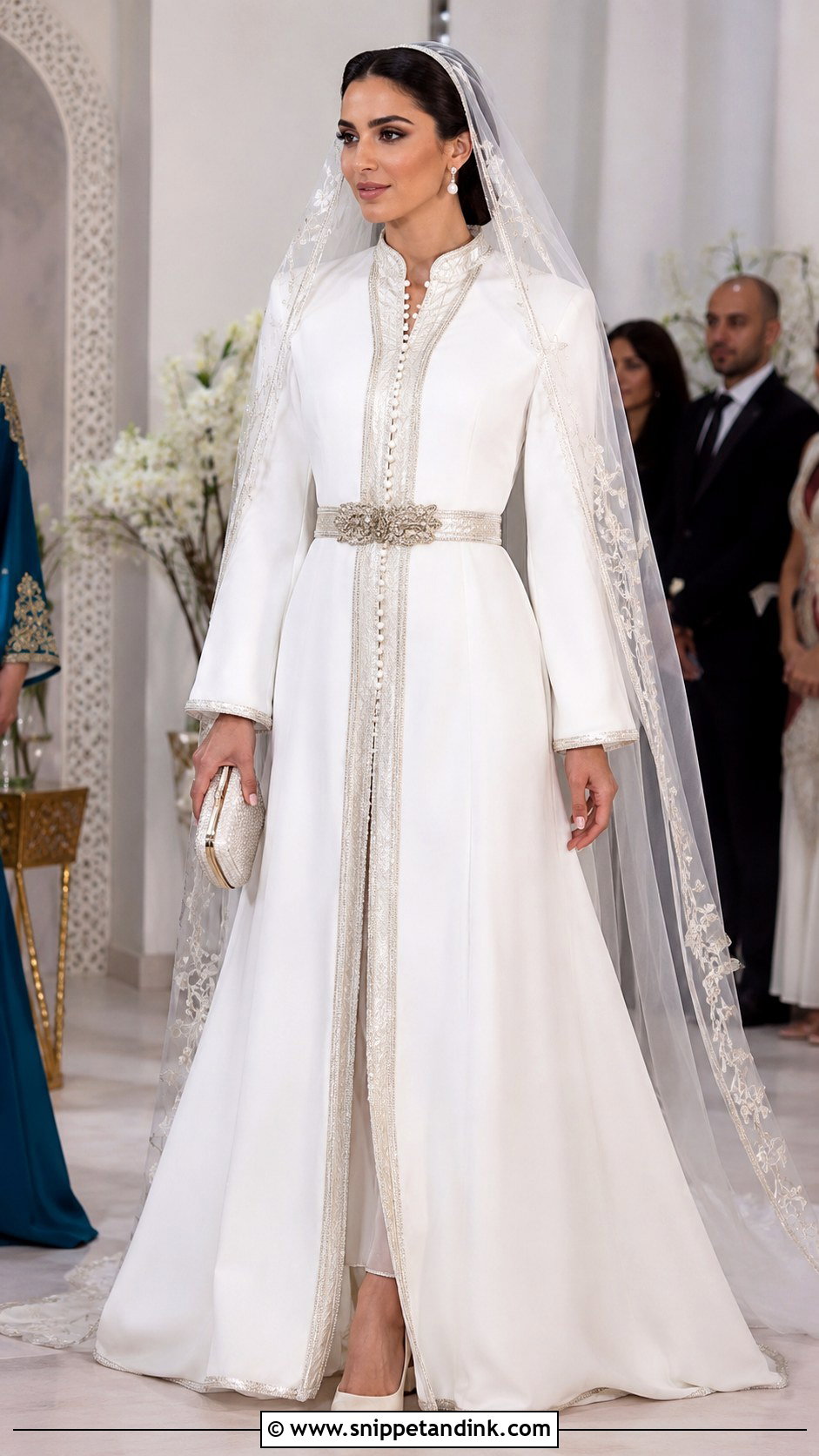 Modern White Moroccan Bridal Gown - Snippet and Ink - 20 Morocco Wedding Dress Ideas