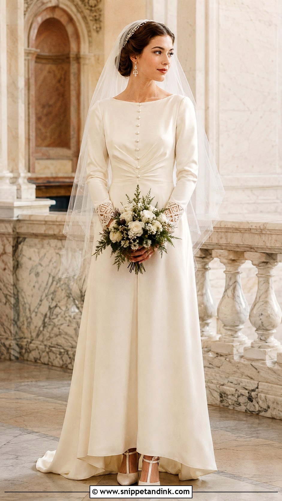 Modest 1920s Wedding Dress - Snippet and Ink - 20 Roaring 20s Wedding Dress Ideas