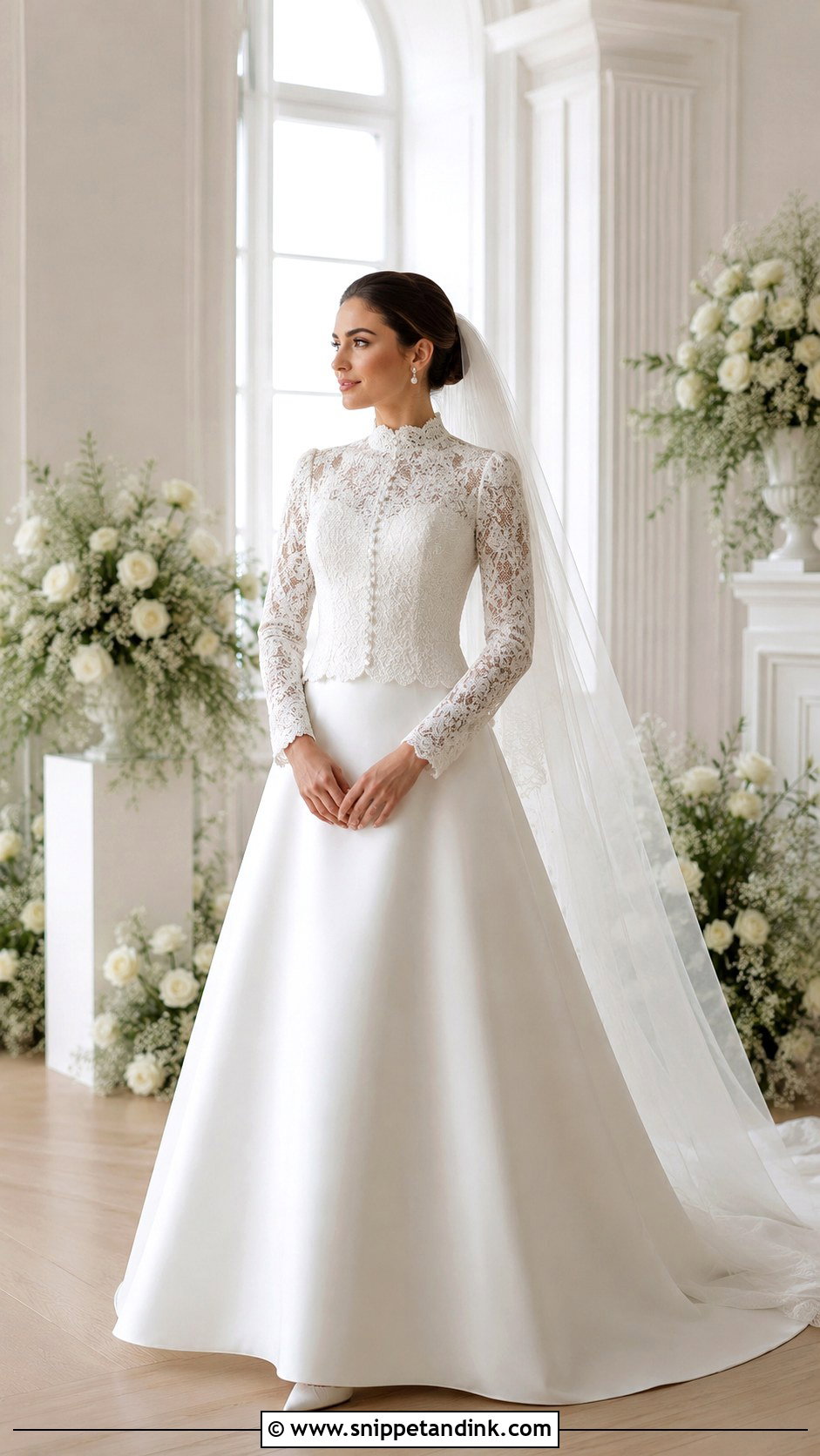 Modest 2in1 Wedding Dress With Removable Lace Top - Snippet and Ink - 20 2in1 Wedding Dress Ideas