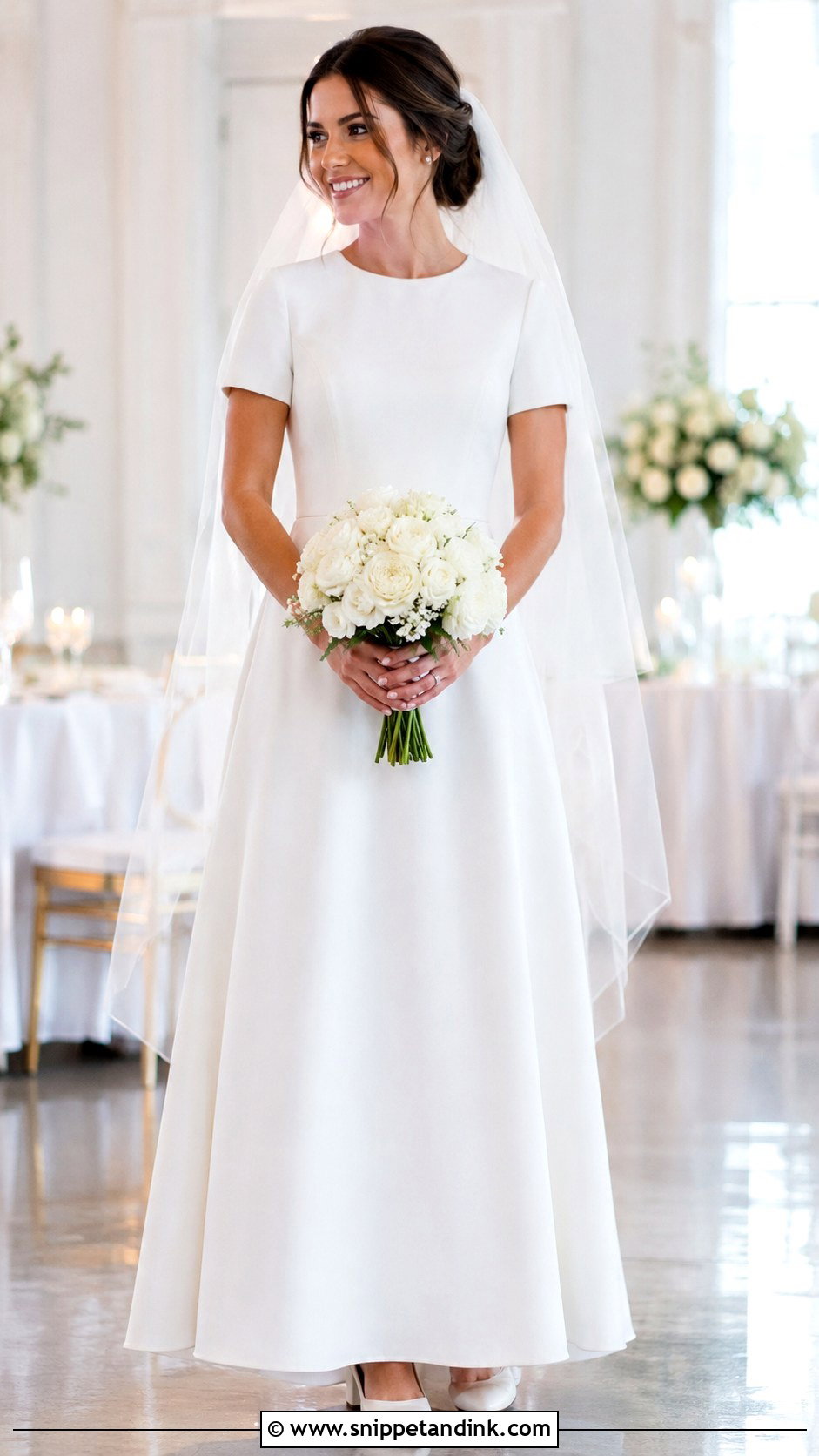 Modest A Line Utah Wedding Dress - Snippet and Ink - 20 Utah Wedding Dress Ideas