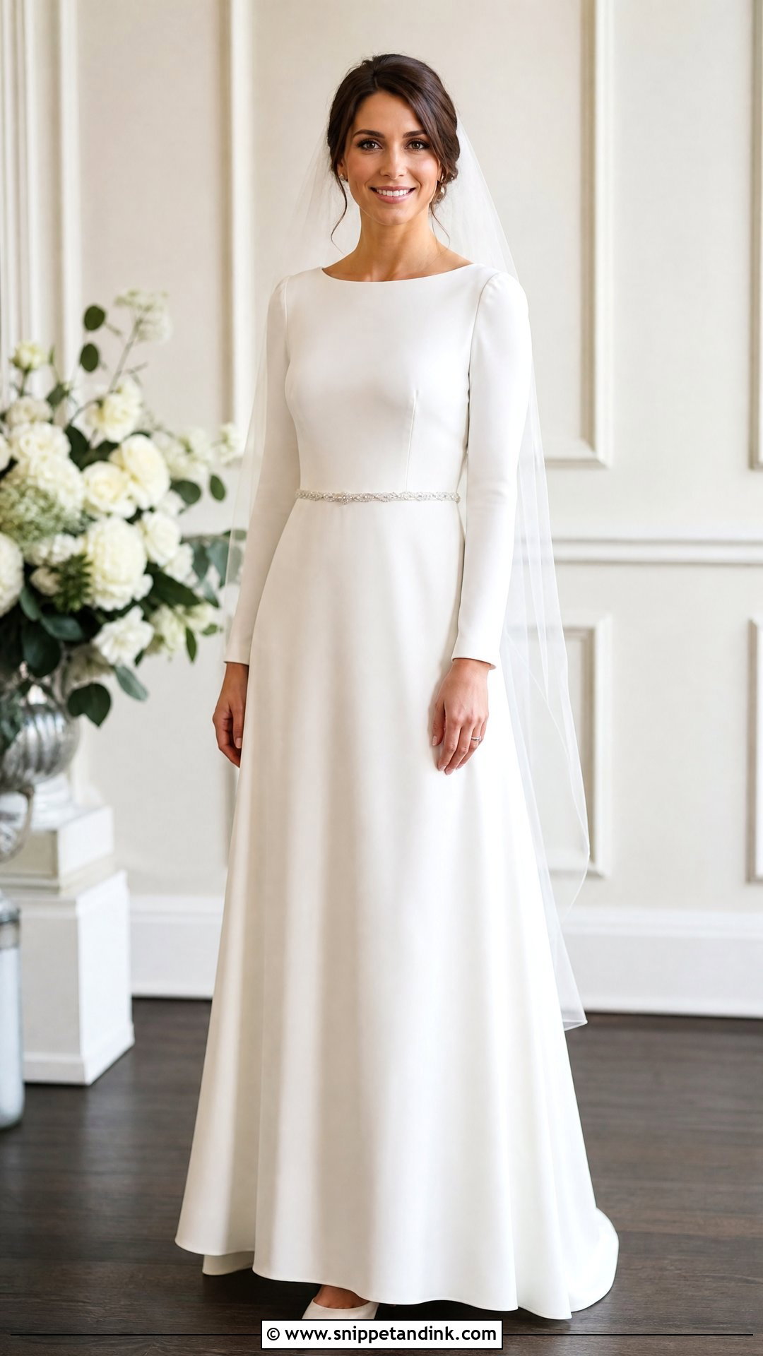 Modest A Line Wedding Dress - Snippet and Ink - 25 Modest Wedding Ideas