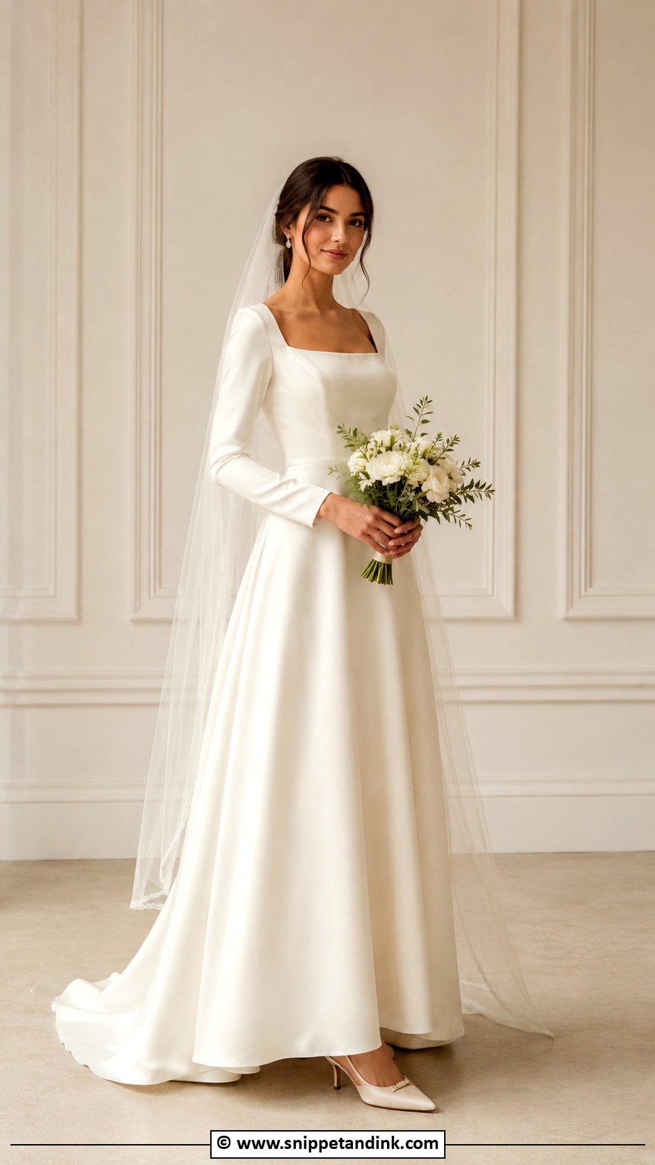Modest A Line Wedding Dress - Snippet and Ink - 25 Elegant Modest Wedding Dresses