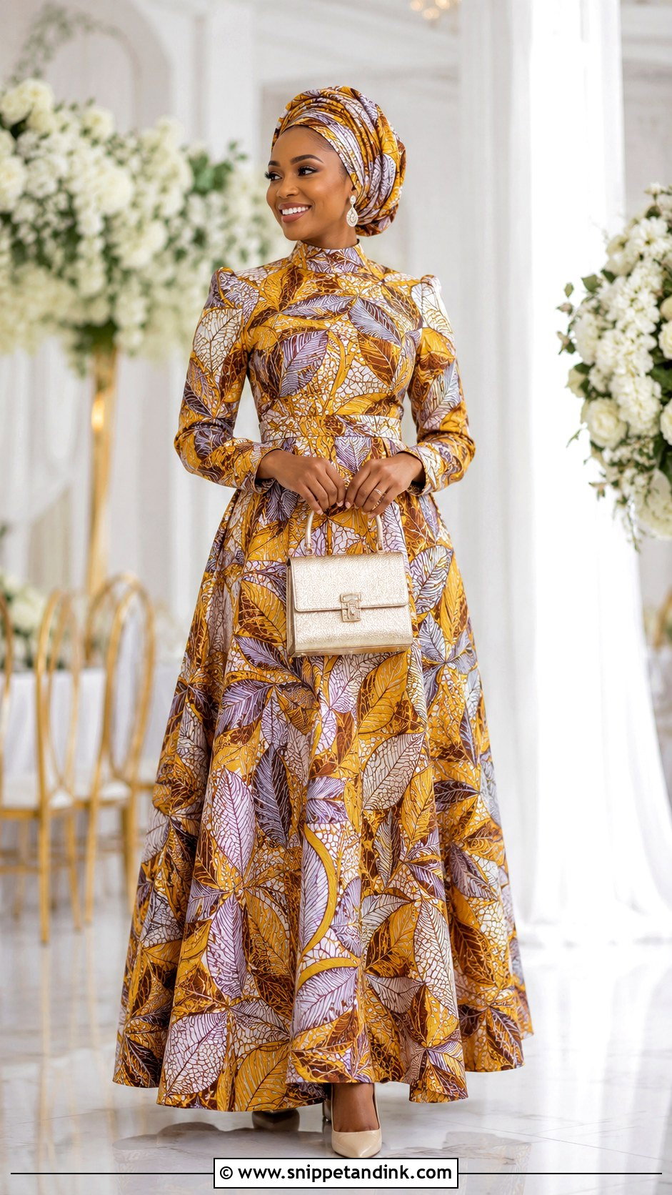 Modest Ankara Wedding Dress - Snippet and Ink - 20 Ankara Wedding Dress Styles