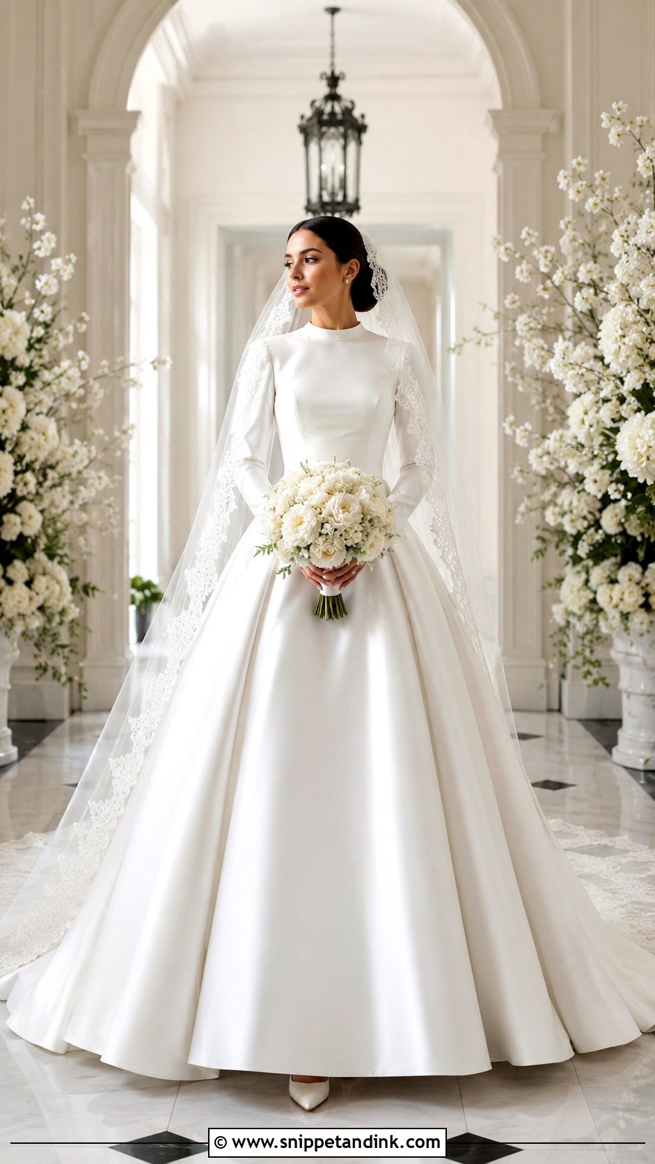 Modest Ball Gown Wedding Dress - Snippet and Ink - 25 Modest Wedding Gowns
