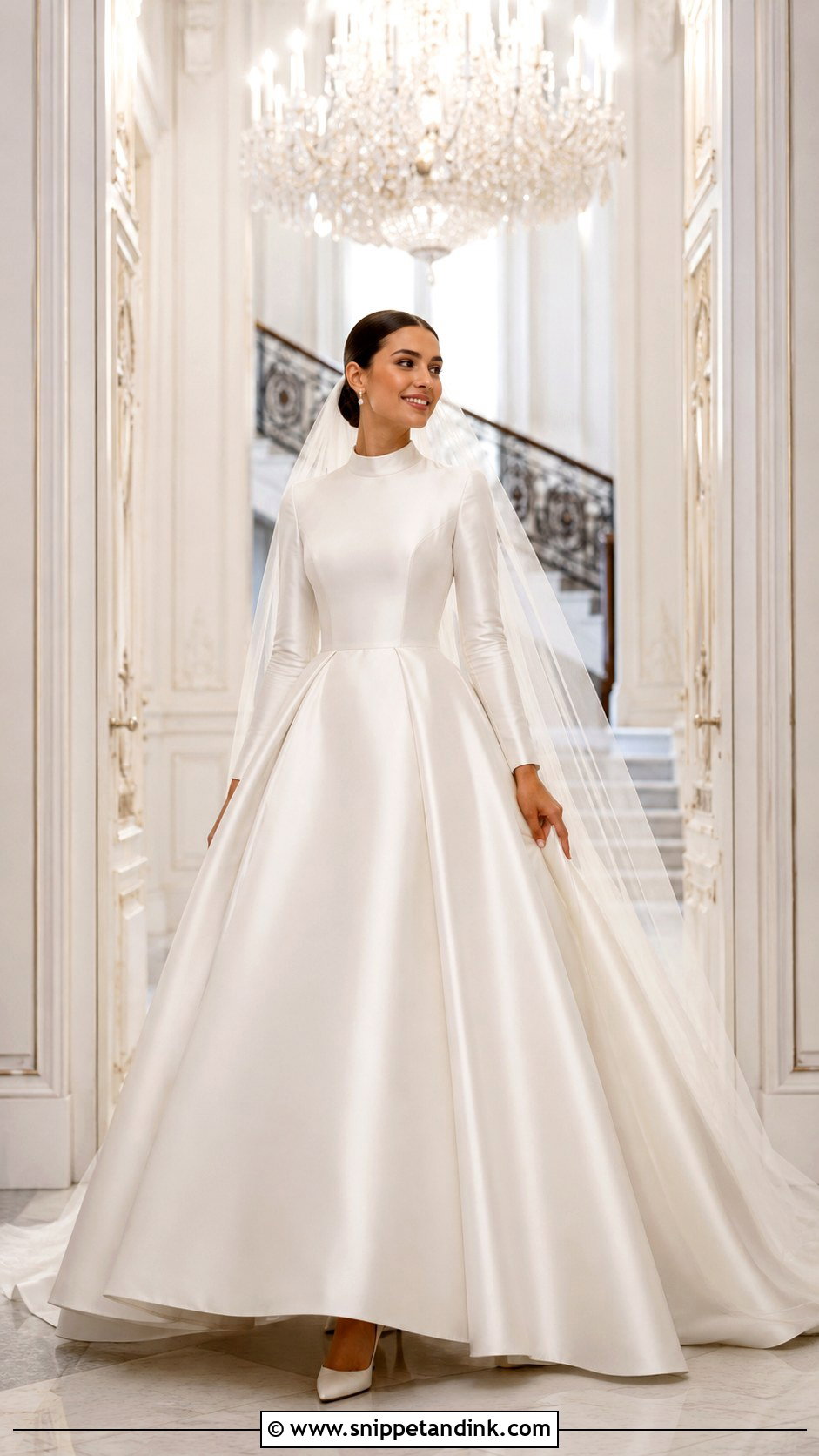 Modest Ball Gown Wedding Dress - Snippet and Ink - 25 Modest Bride Dress Ideas