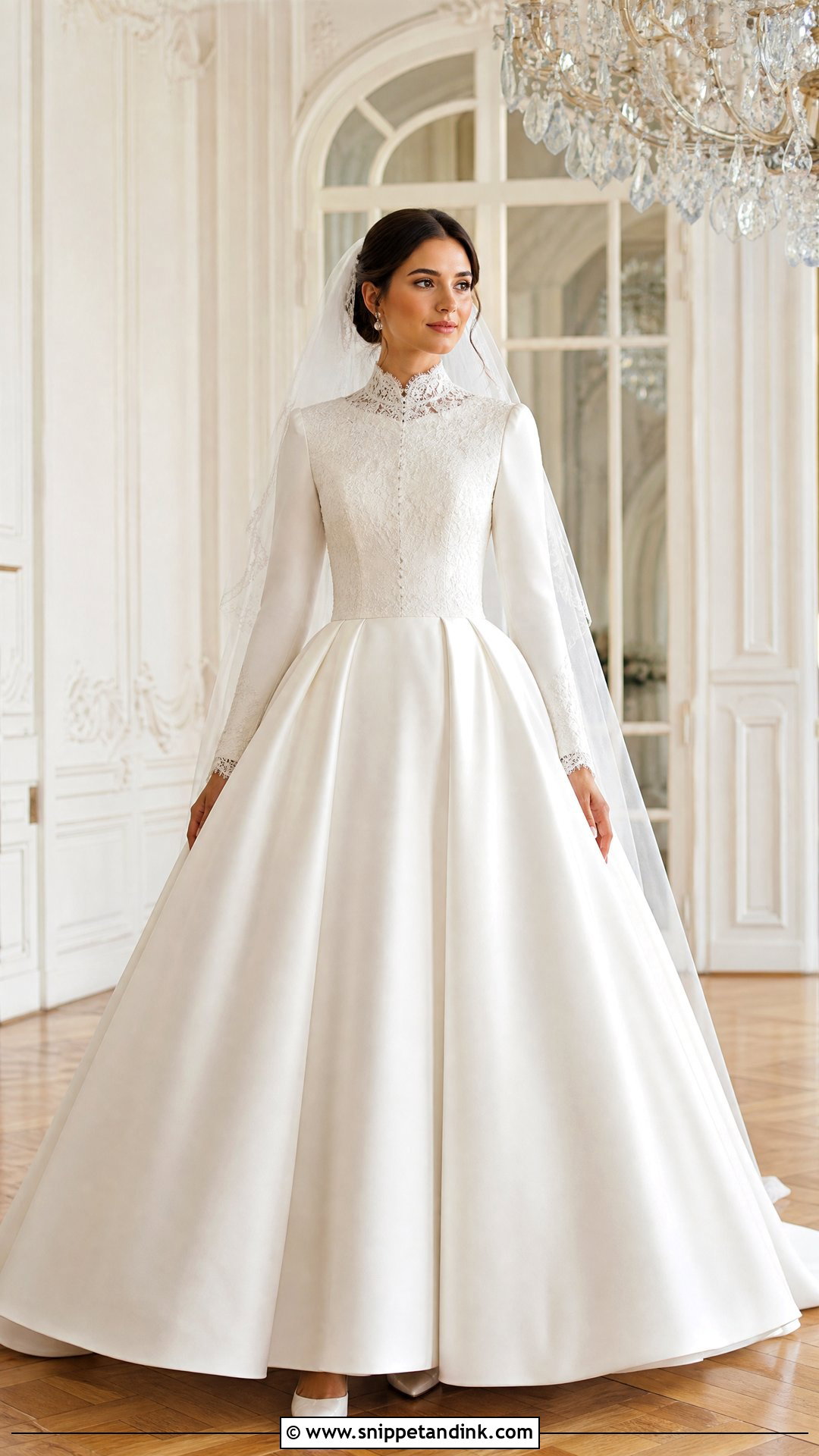 Modest Ball Gown Wedding Dress - Snippet and Ink - 25 Modest Wedding Ideas