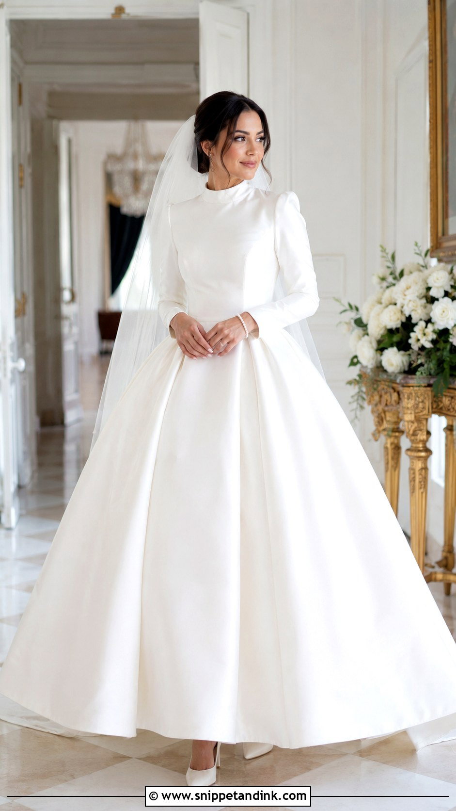 Modest Ball Gown Wedding Dress - Snippet and Ink - 25 Simple Modest Wedding Dresses