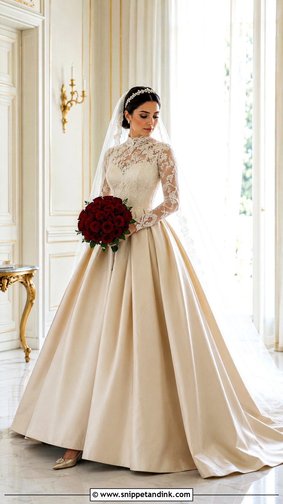 Modest Belle Wedding Dress - Snippet and Ink - 20 Belle Beauty and the Beast Wedding Dress Ideas