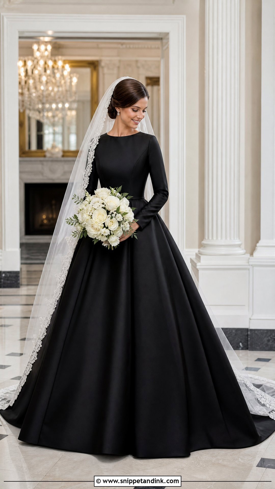 Modest Black Princess Wedding Dress - Snippet and Ink - 20 Princess Wedding Dresses Black