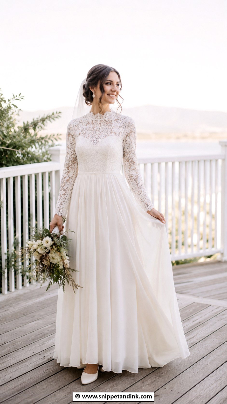 Modest Bohemian Wedding Dress - Snippet and Ink - 25 Bohemian Wedding Dresses