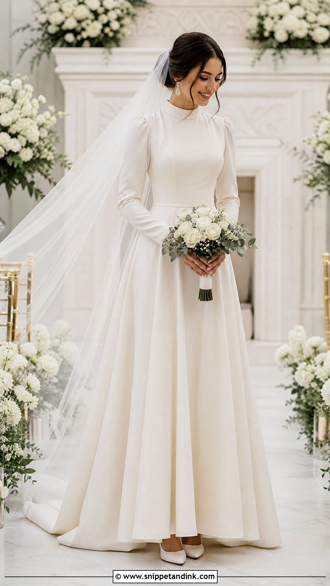 Modest Bridal Frock - Snippet and Ink - 25 Bridal Frock Ideas