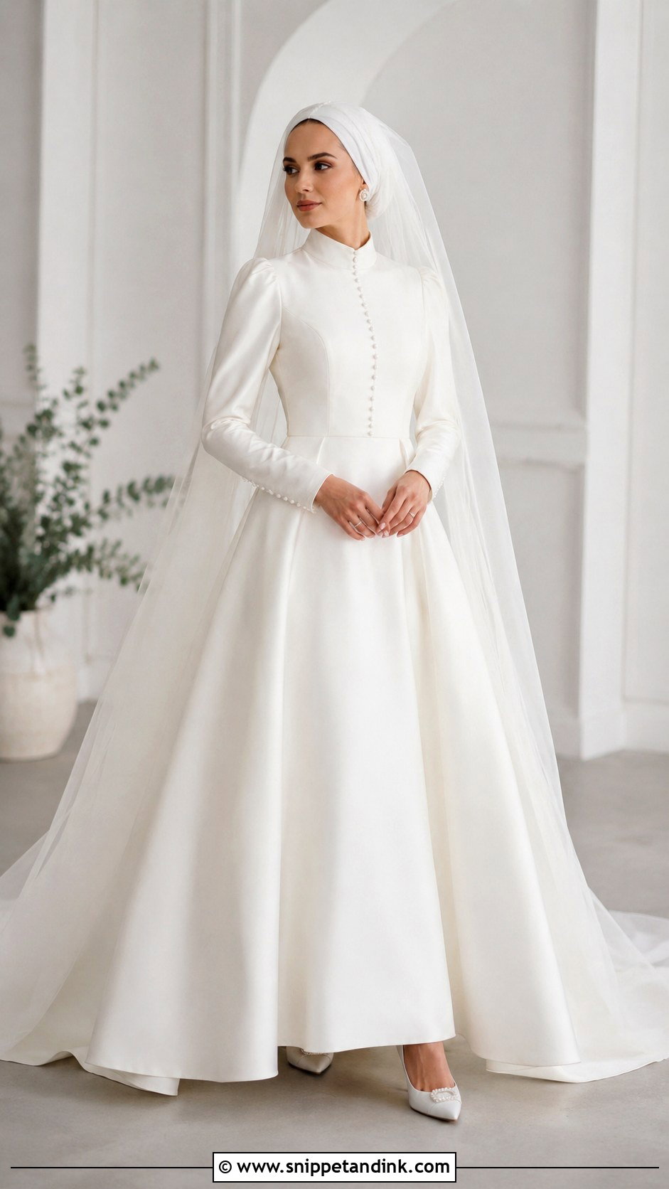 Modest Bridal Gown With Sleeves - Snippet and Ink - 25 Bridal Gowns with Sleeves