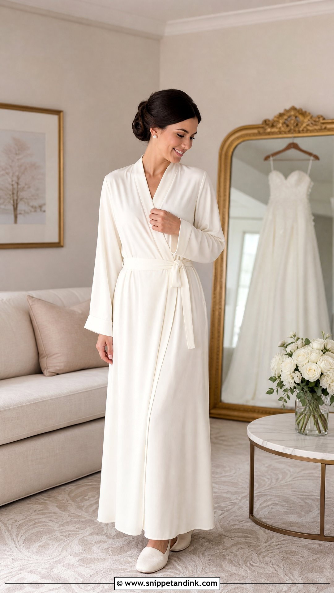Modest Bridal Robe - Snippet and Ink - 25 Bridal Robes Getting Ready Ideas