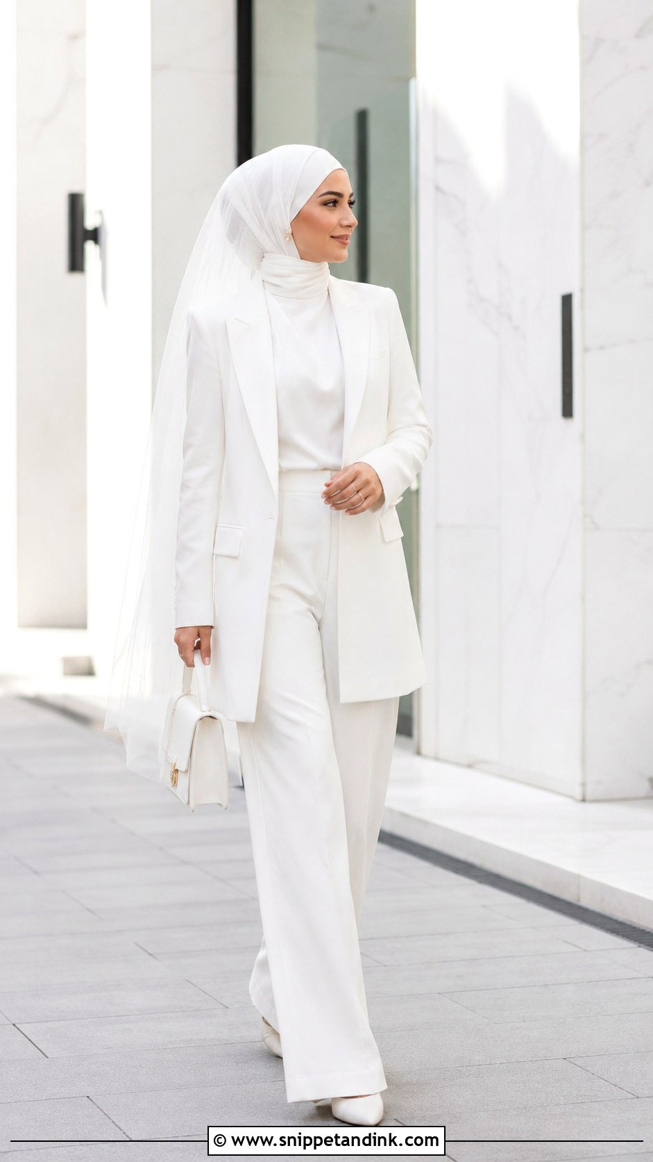 Modest Bridal Suit With Hijab - Snippet and Ink - 20 Muslim Wedding Dress Hijab Bride Simple Ideas