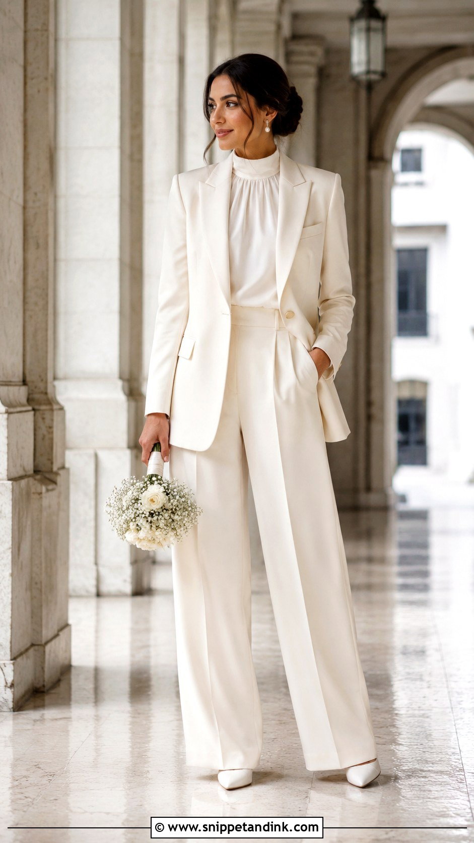 Modest Bridal Suit - Snippet and Ink - 25 Modest Bridal Ideas