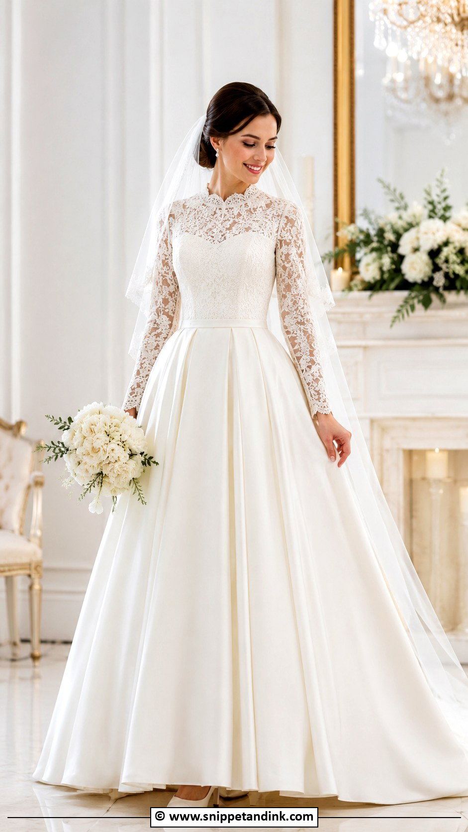 Modest Bride Dress - Snippet and Ink - 30 Brides Dresses
