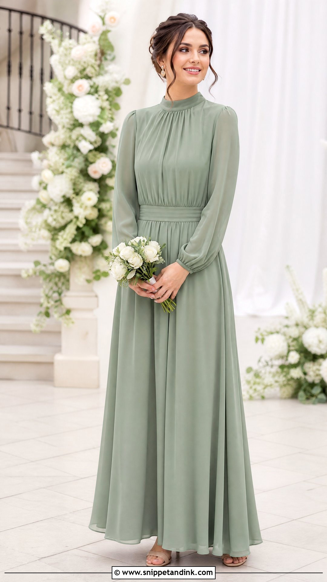 Modest Bridesmaid Dress - Snippet and Ink - 25 Modest Wedding Ideas