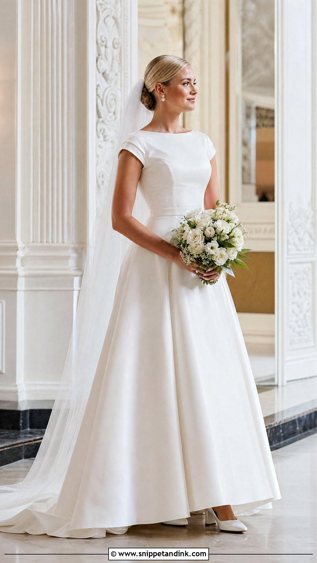 Modest Cap Sleeve Wedding Dress - Snippet and Ink - 20 Wedding Dresses Cap Sleeves