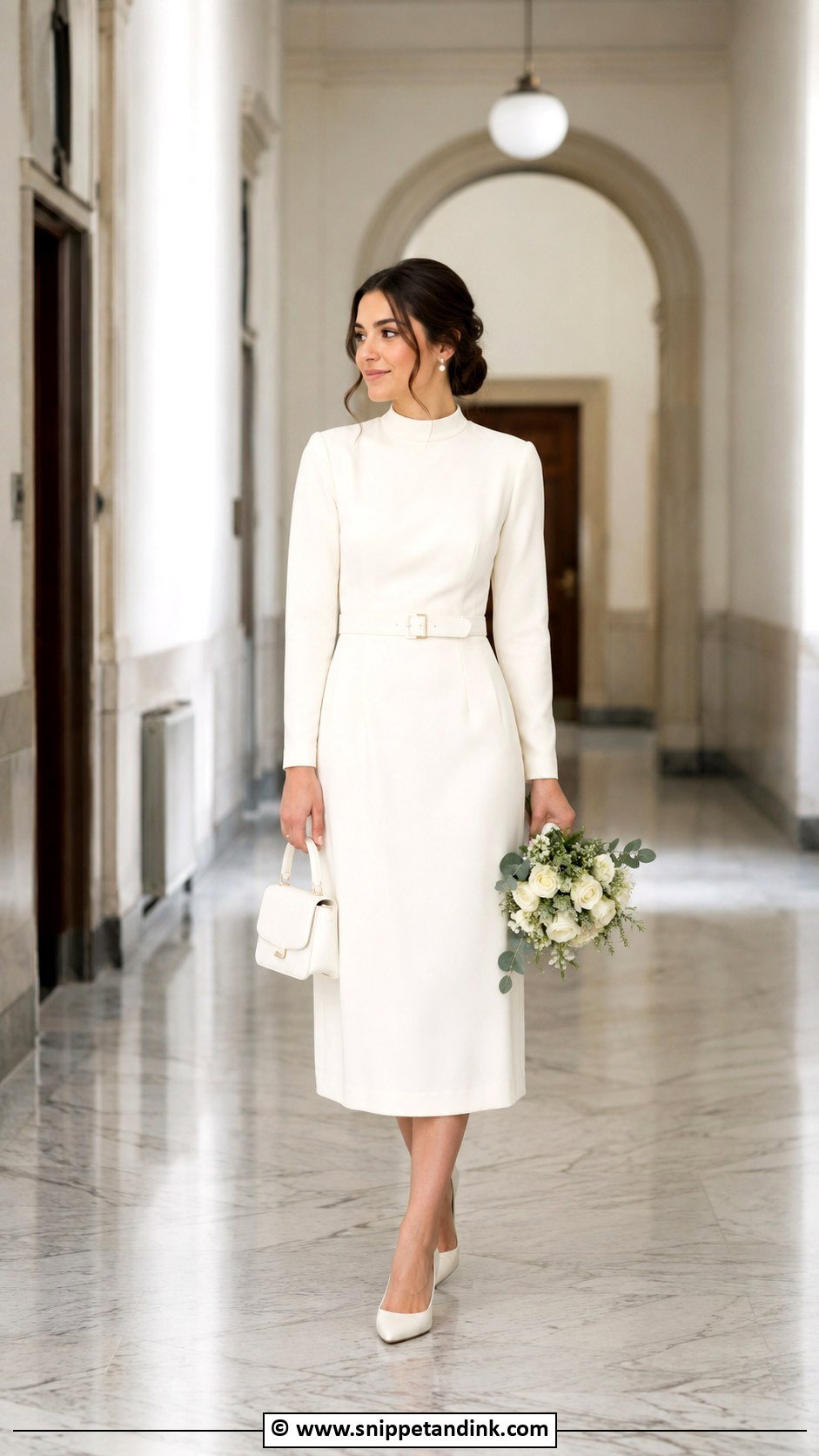Modest Civil Wedding Dress Outfit - Snippet and Ink - 30 Civil Marriage Dress Ideas