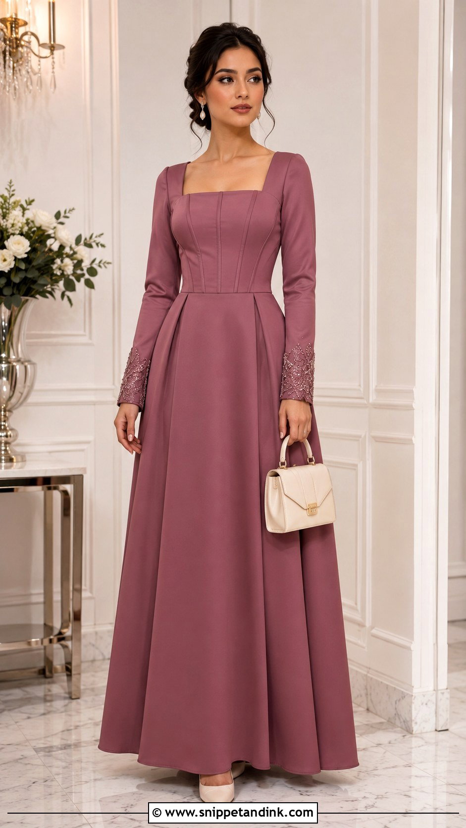 Modest Corset Flare Gown - Snippet and Ink - 20 Corset Flare Gown Ideas