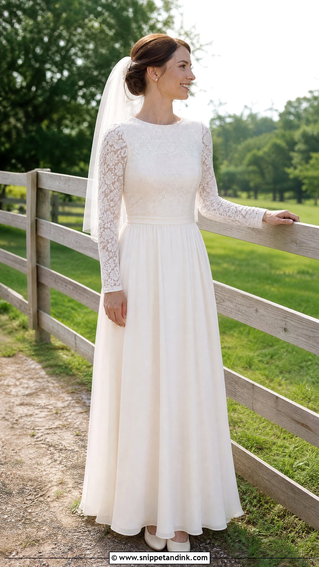 Modest Country Wedding Dress - Snippet and Ink - 20 Simple Country Wedding Dresses