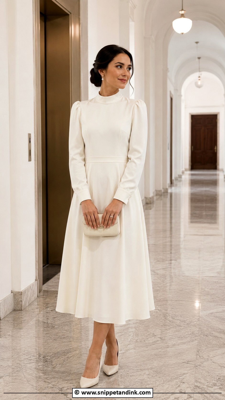 Modest Court House Wedding Dress - Snippet and Ink - 30 Court House Wedding Dress Ideas