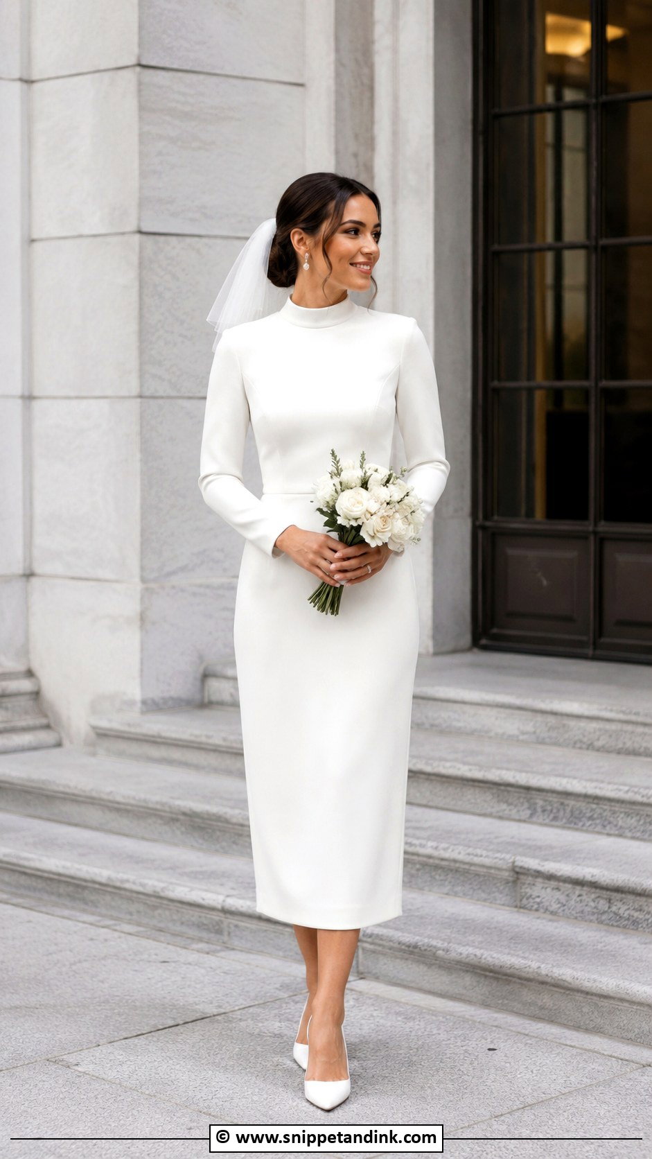 Modest Courthouse Wedding Dress - Snippet and Ink - 30 Modest Wedding Dress Ideas