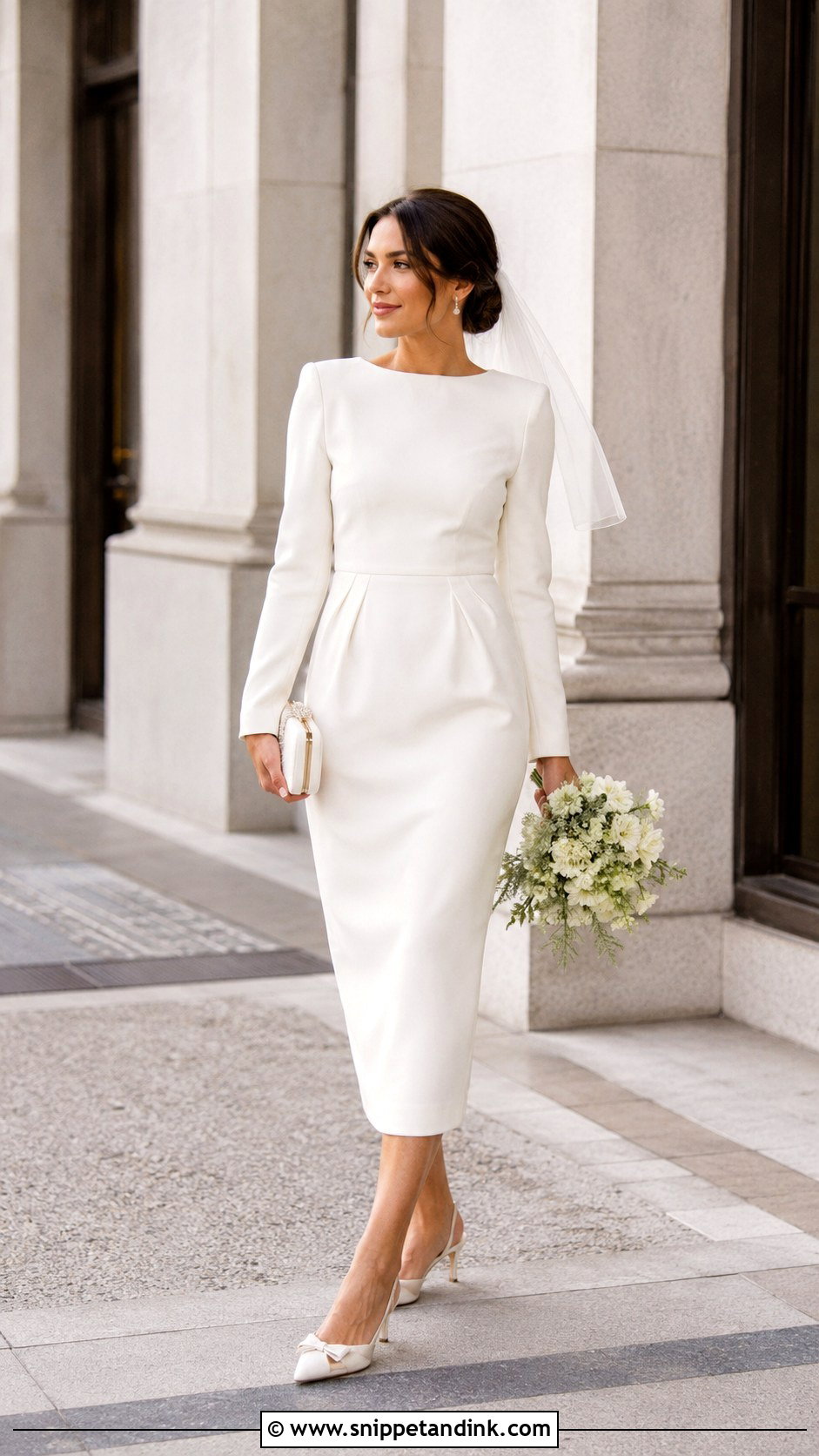 Modest Courthouse Wedding Dress - Snippet and Ink - 25 Simple Modest Wedding Dresses