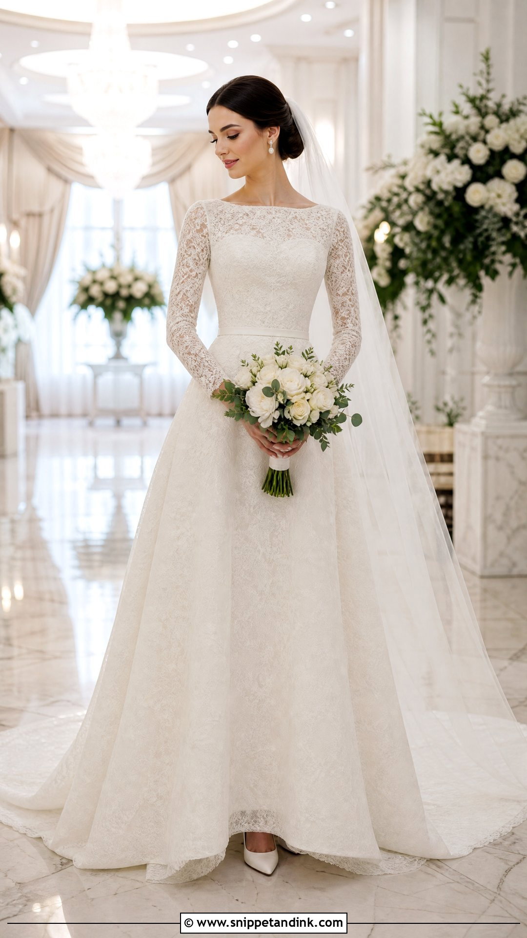 Modest Couture Bridal Gown - Snippet and Ink - 25 Couture Bridal Gowns