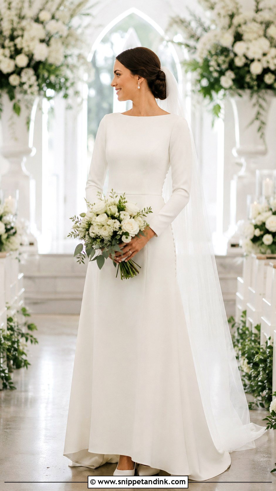 Modest Floor Length Wedding Dress - Snippet and Ink - 20 Floor Length Wedding Dress Ideas