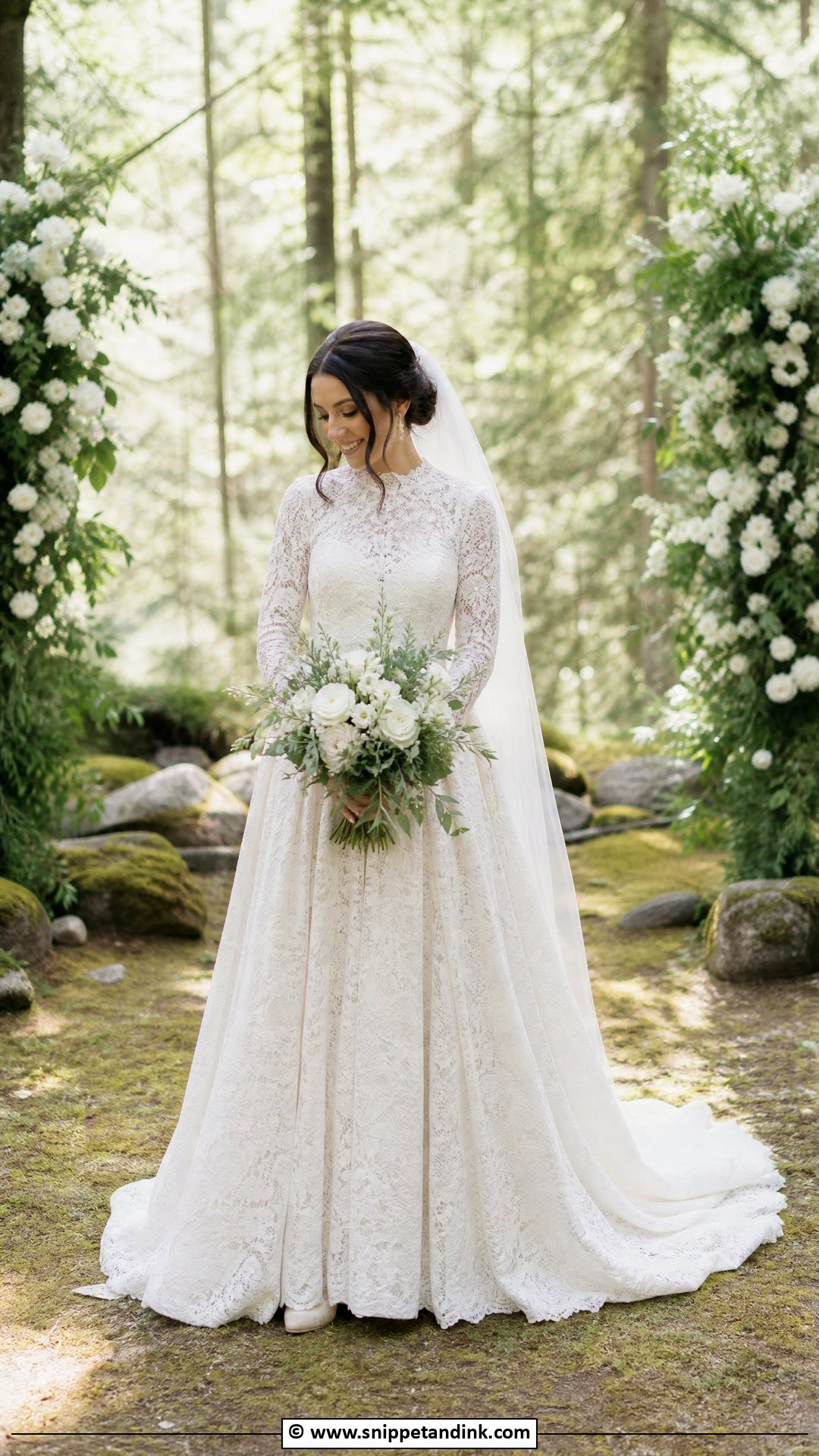 Modest Forest Wedding Dress - Snippet and Ink - 35 Forest Wedding Dress Ideas