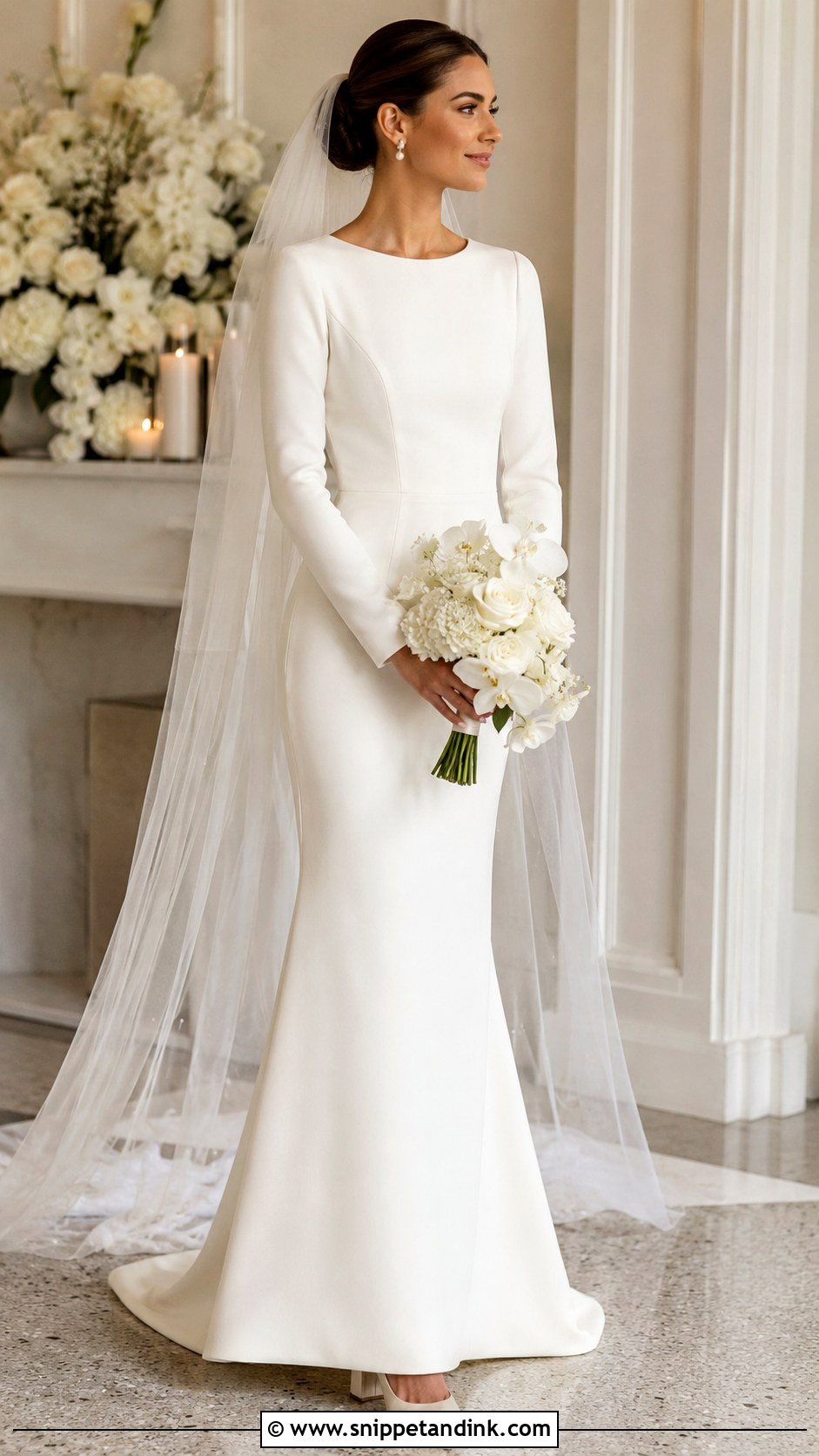 Modest Form Fitting Wedding Dress With Sleeves - Snippet and Ink - 20 Form Fitting Wedding Dress with Sleeves