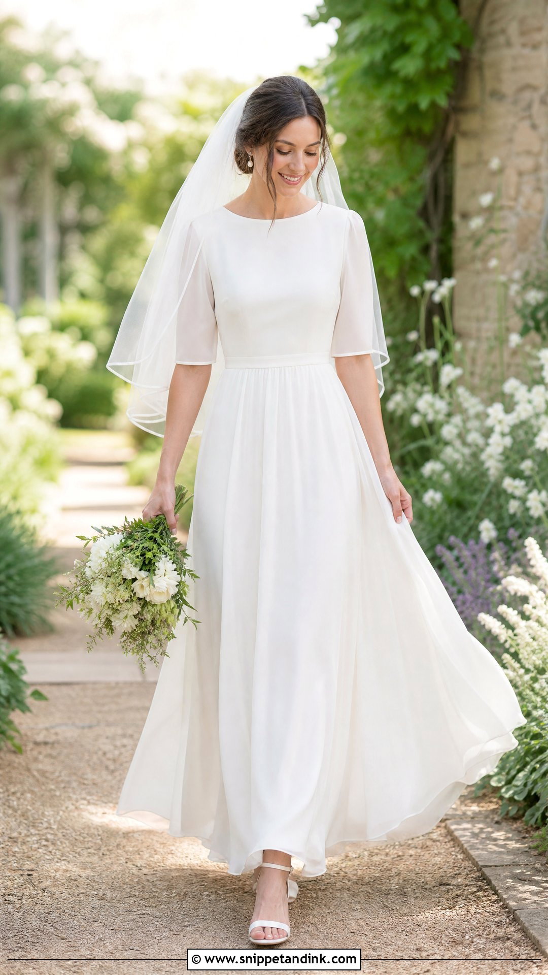 Modest Garden Wedding Dress - Snippet and Ink - 25 Modest Old Money Wedding Dress Ideas