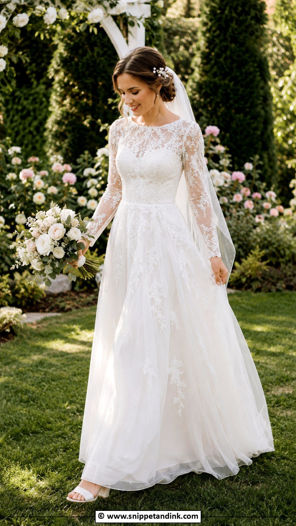 Modest Garden Wedding Dress - Snippet and Ink - 25 Elegant Modest Wedding Dresses