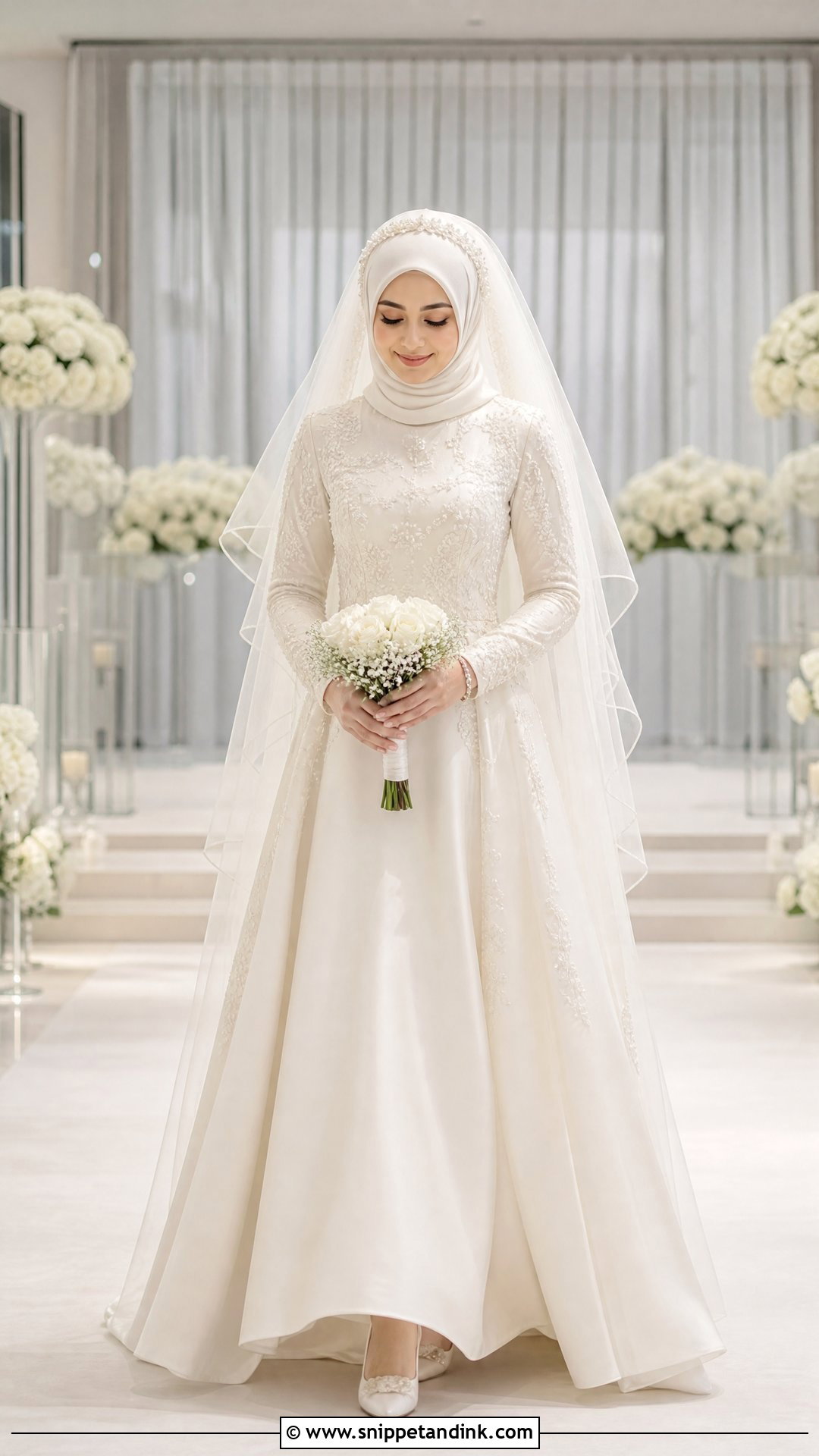 Modest Hijab Wedding Dress - Snippet and Ink - 20 Eastern Wedding Dresses