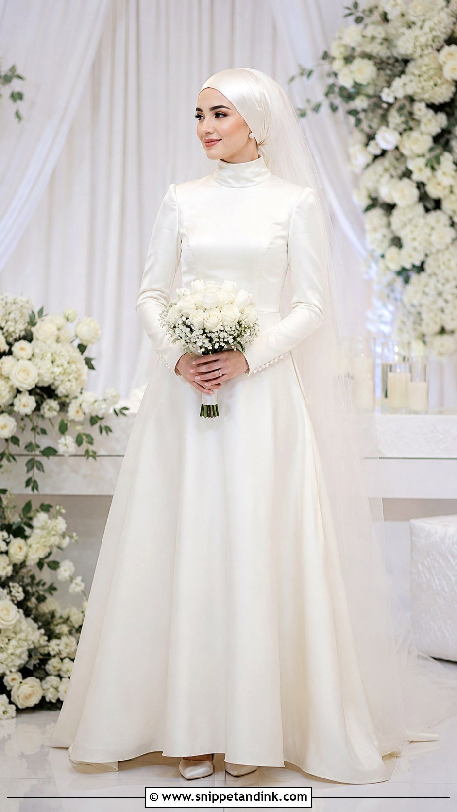 Modest Hijab Wedding Dress - Snippet and Ink - 20 Middle Eastern Wedding Dress Ideas
