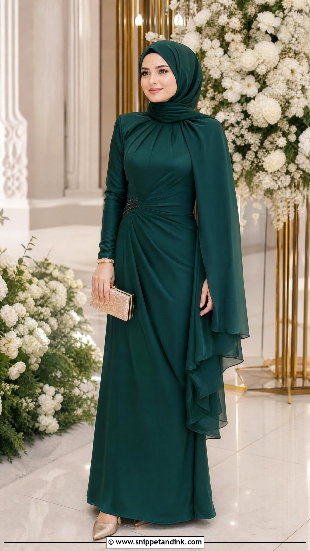 Modest Hijab Wedding Guest Outfit - Snippet and Ink - 25 Modest Wedding Ideas