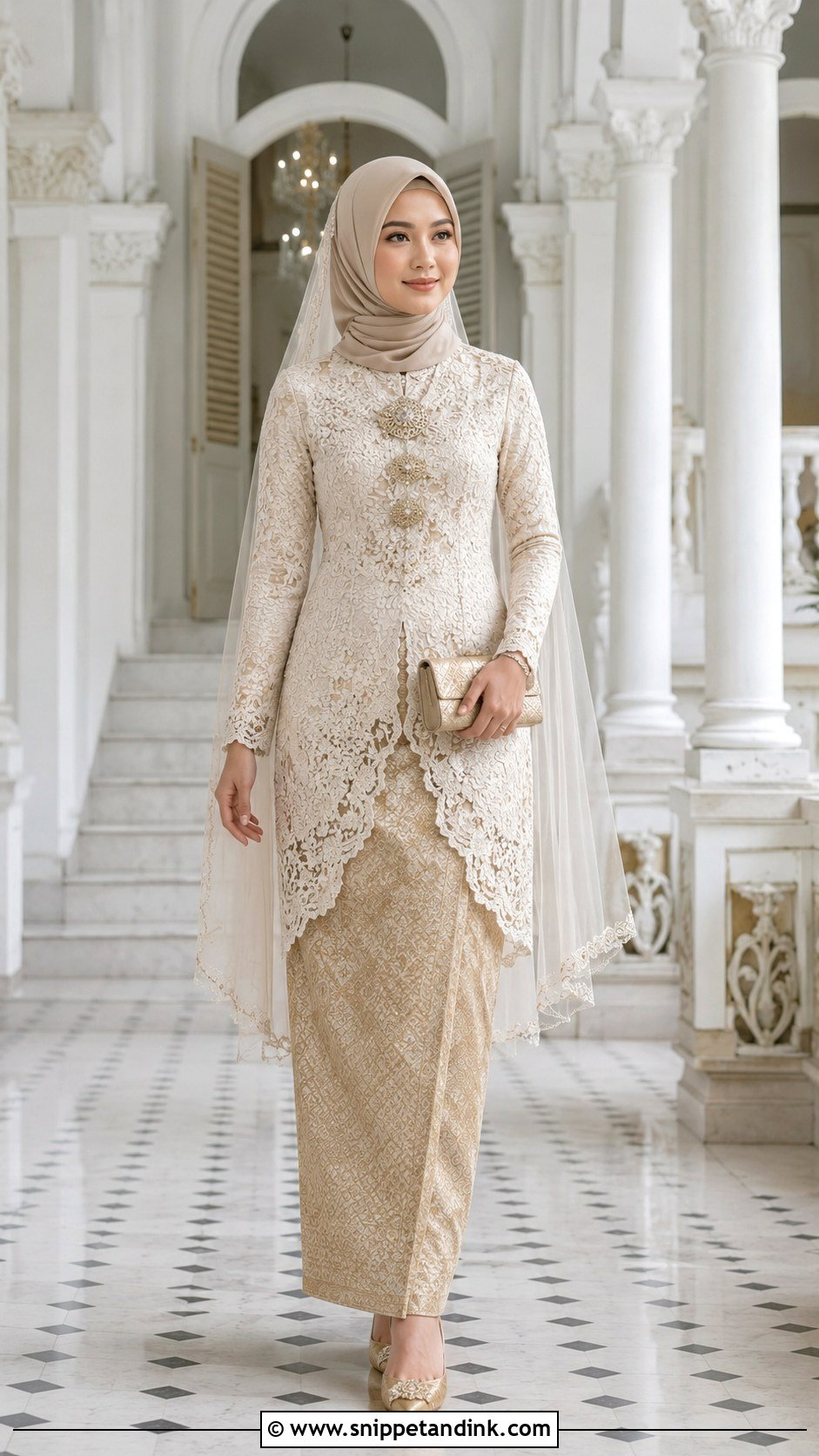 Modest Kebaya Wedding Dress Hijab - Snippet and Ink - 20 Malaysia Wedding Dress Hijab Ideas