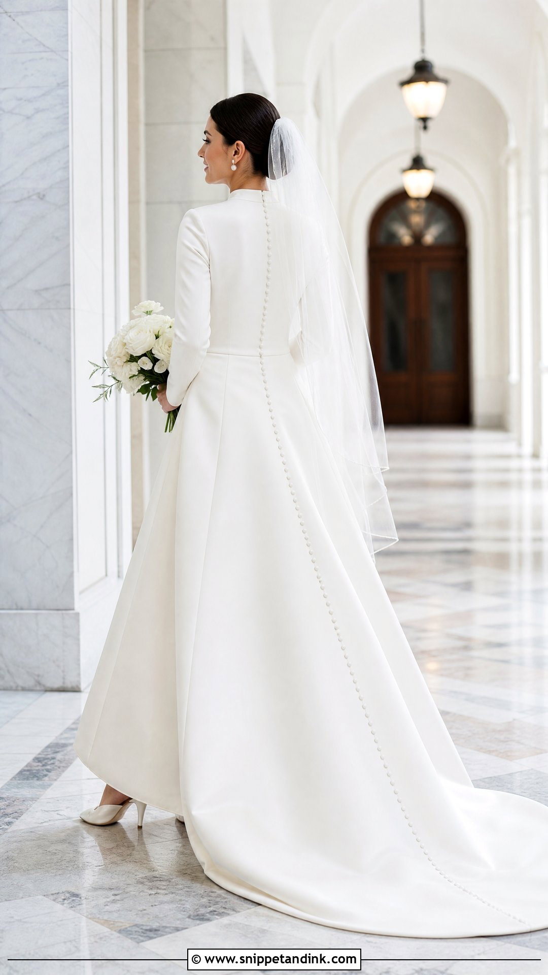 Modest LDS Button Back Wedding Dress - Snippet and Ink - 20 Wedding Dresses Modest Lds