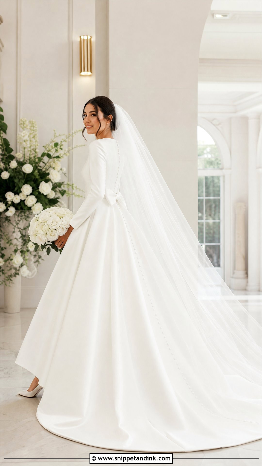 Modest LDS Mikado Princess Wedding Dress - Snippet and Ink - 20 Wedding Dresses Modest Lds