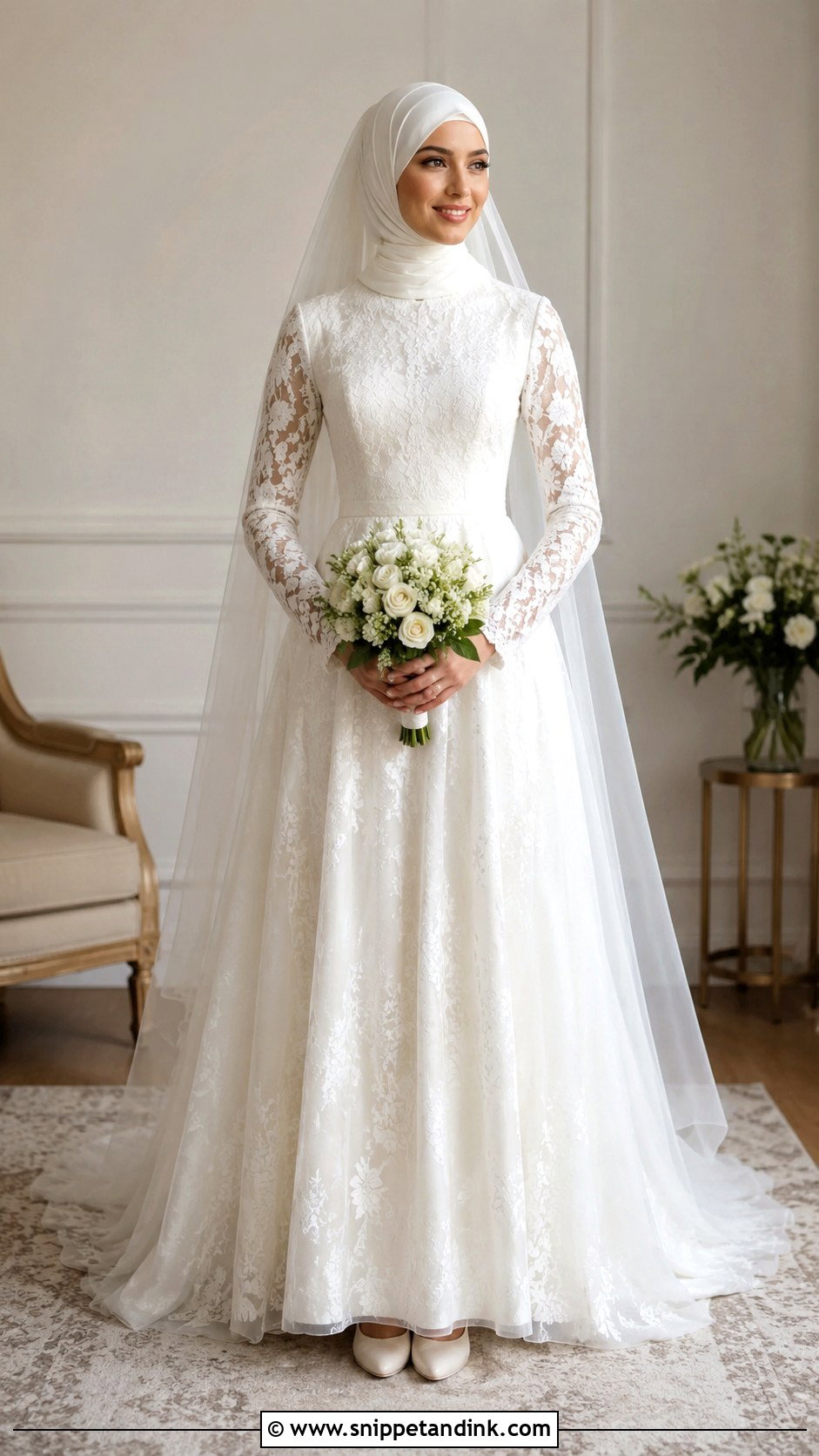 Modest Lace Sleeve Wedding Dress - Snippet and Ink - 25 Lace Sleeves Wedding Dresses
