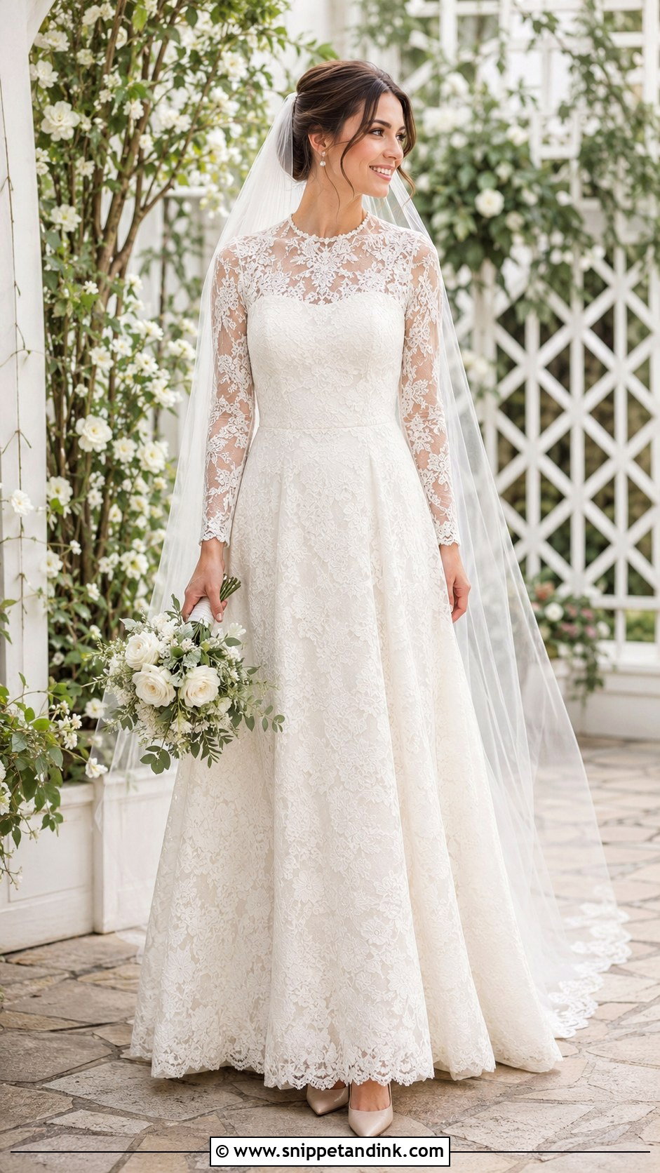 Modest Lace Wedding Dress - Snippet and Ink - 25 Simple Modest Wedding Dresses