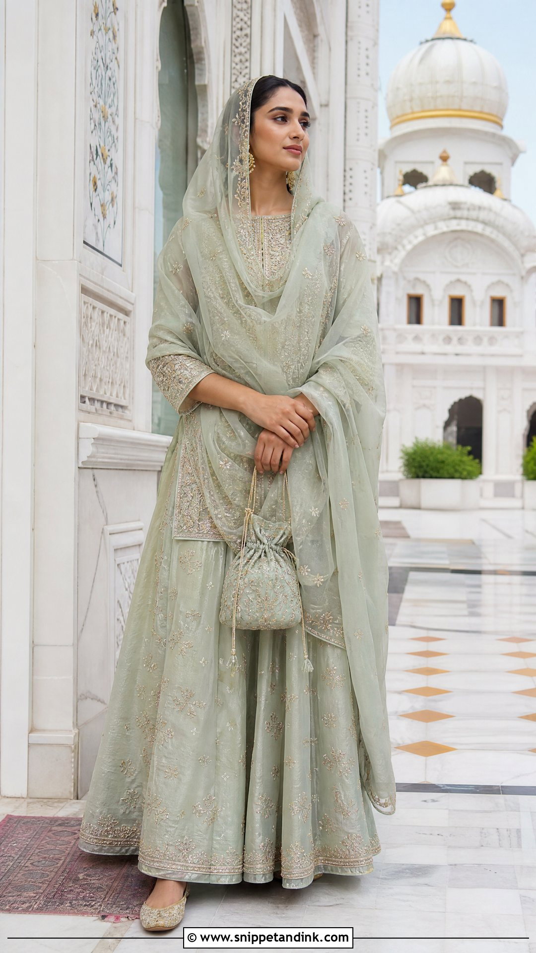 Modest Lehenga For Gurudwara Wedding - Snippet and Ink - 25 Gurudwara Wedding Outfit Ideas