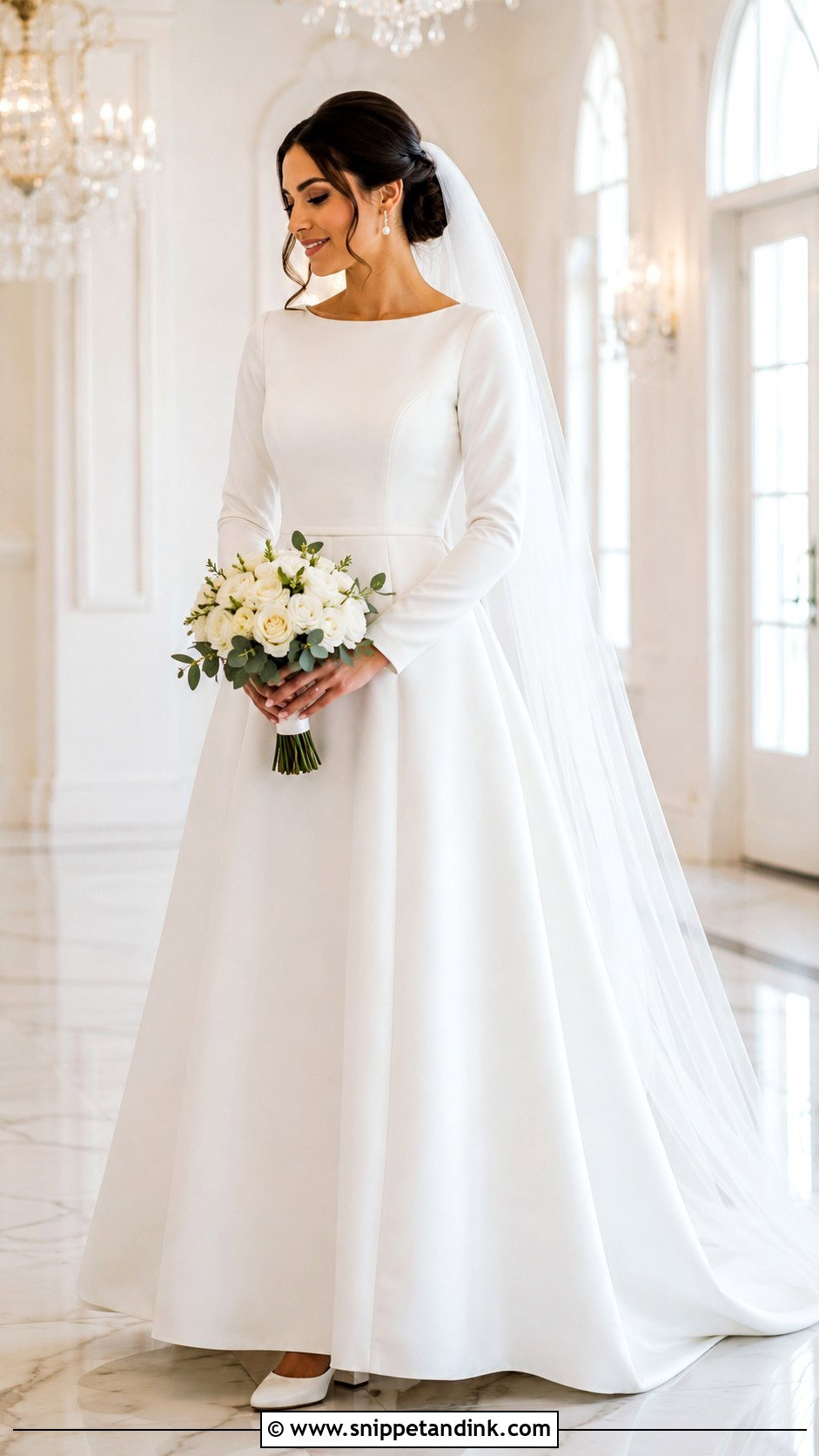 Modest Long Sleeve A Line Wedding Dress - Snippet and Ink - 20 Long Sleeve a Line Wedding Dress Ideas