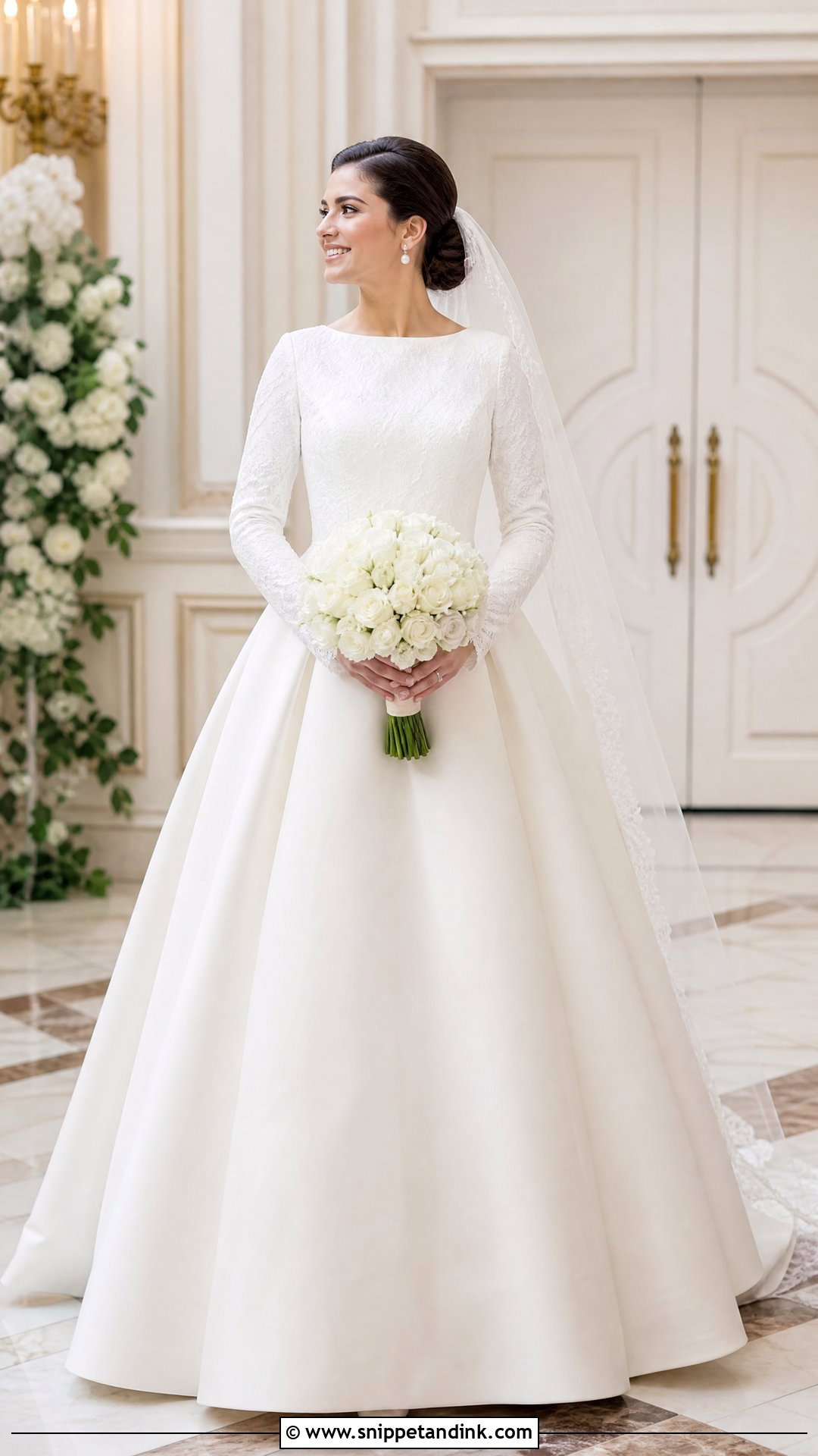 Modest Long Sleeve Puffy Princess Wedding Dress - Snippet and Ink - 20 Puffy Wedding Dresses Princesses