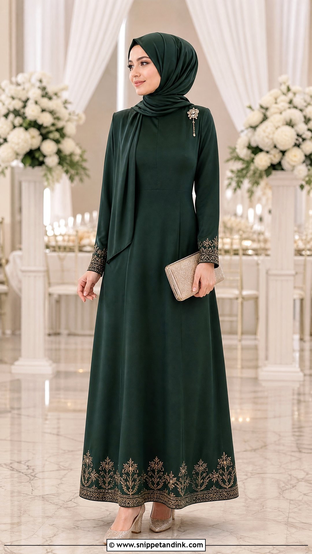 Modest Long Sleeve Traditional Gown - Snippet and Ink - 20 Traditional Gown Ideas