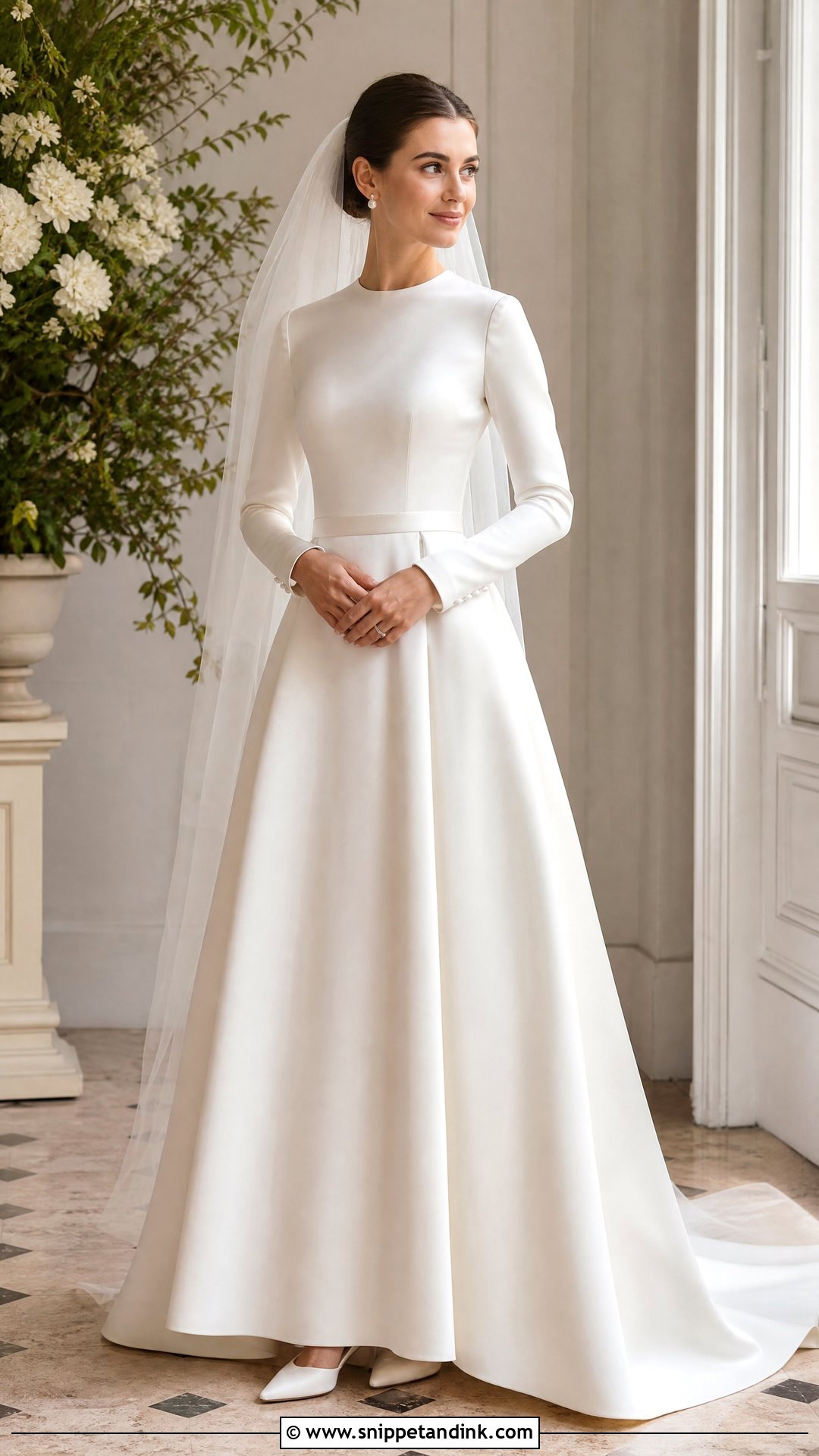 Modest Long Sleeve Wedding Dress - Snippet and Ink - 25 Romantic Long Sleeve Wedding Dress Ideas