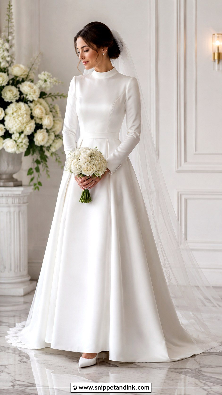 Modest Long Sleeve Wedding Dress - Snippet and Ink - 25 Wedding Dresses with Long Sleeves