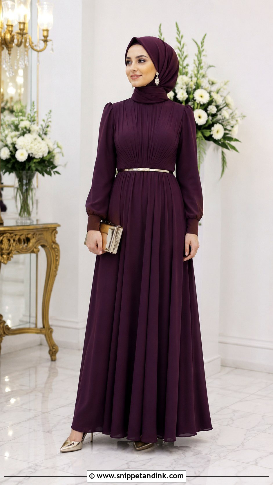 Modest Long Sleeve Wedding Party Dress - Snippet and Ink - 20 Dresses for Wedding Party