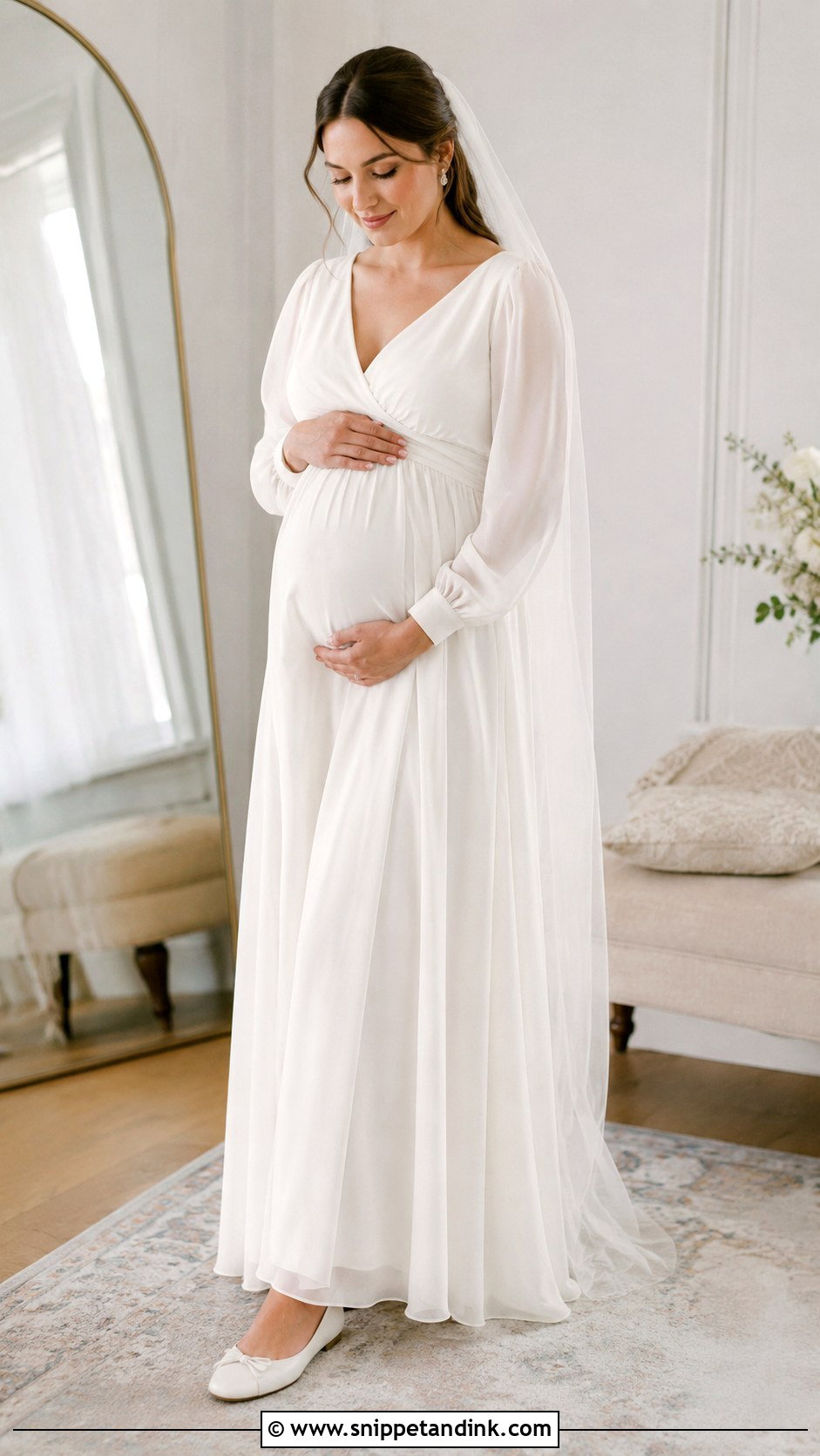 Modest Maternity Wedding Dress - Snippet and Ink - 25 Modest Bride Dress Ideas